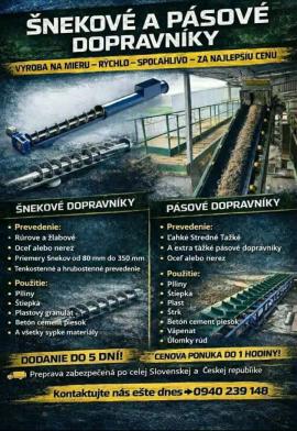 Άλλος εξοπλισμός Strojtatry |  Μηχανήματα πριονιστηρίου | Μηχανήματα ξυλουργικών εργασιών | Juraj polovka šneky výroba 